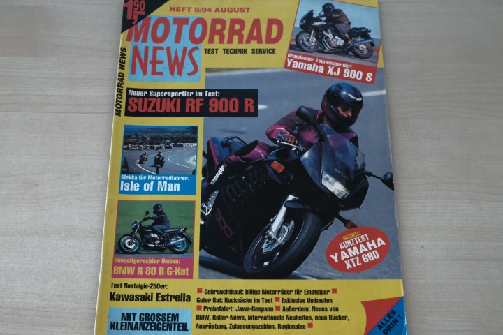 Deckblatt Motorrad News (08/1994)